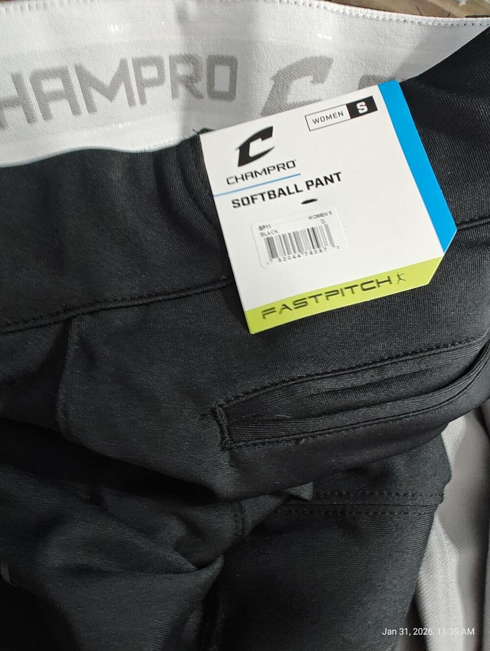 Champro Women Small Tournament Traditional  Softball Pants SP11 Black